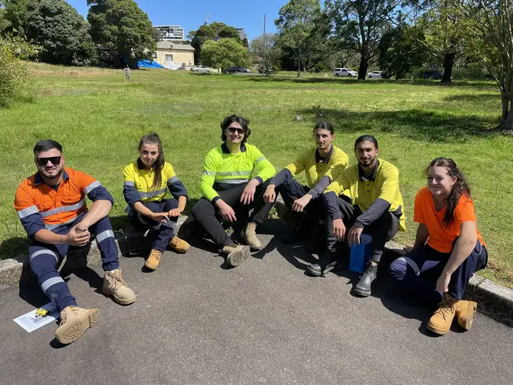 Upskill Institute students on a training day