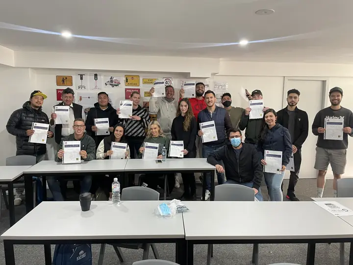 Upskill Institute students on a training day